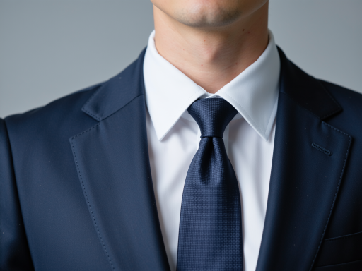 四十岁左右男性顾问头像，穿深蓝色西装，白色衬衫，专业商务形象，背景简洁