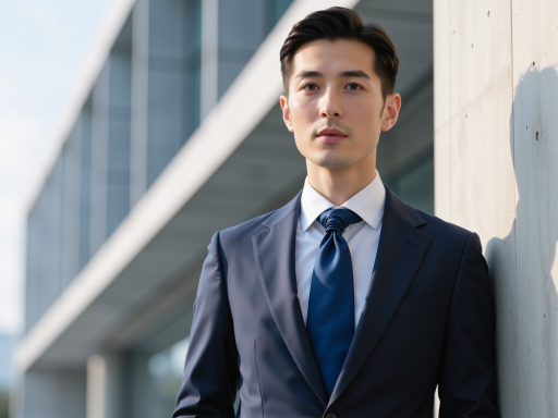 三十五岁左右男性顾问头像，穿灰色西装，白色衬衫，专业商务形象，背景简洁