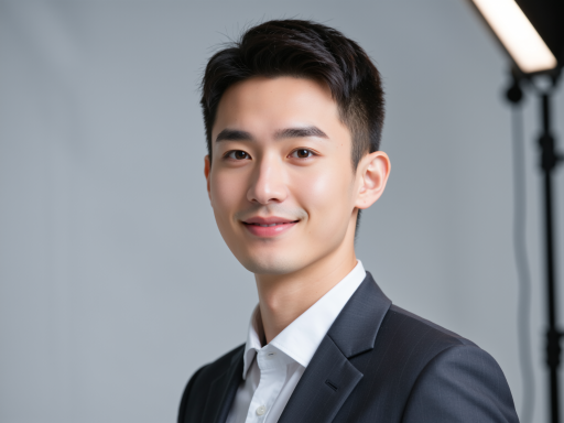 四十二岁左右男性顾问头像，穿深绿色西装，白色衬衫，专业商务形象，背景简洁